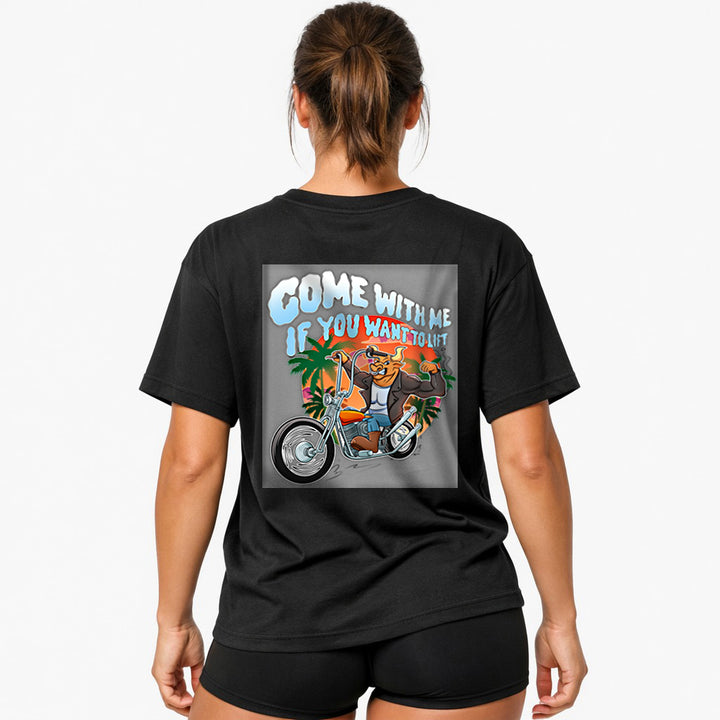 Come with me Oversized (Backprint) Shirt