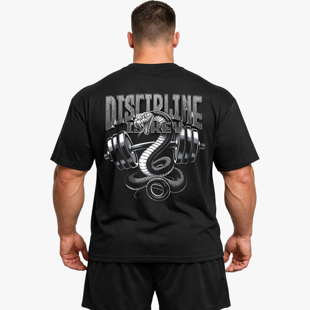 Discipline is key Oversized (Backprint) Shirt