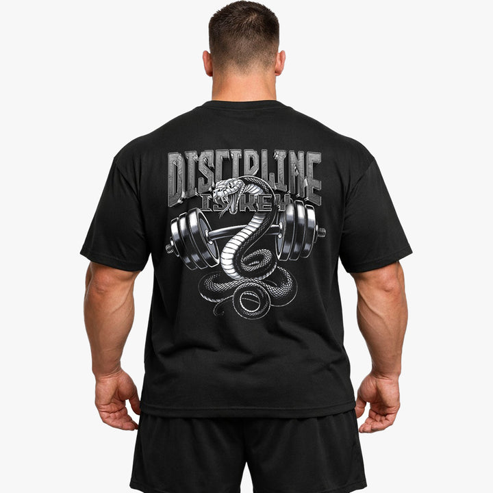 Discipline is key Oversized (Backprint) Shirt