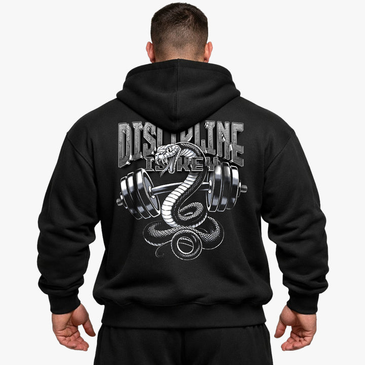 Discipline is key Oversized (Backprint) Hoodie