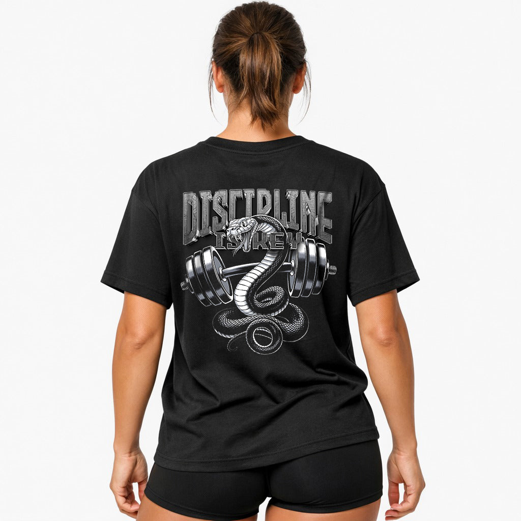 Discipline is key Oversized (Backprint) Shirt