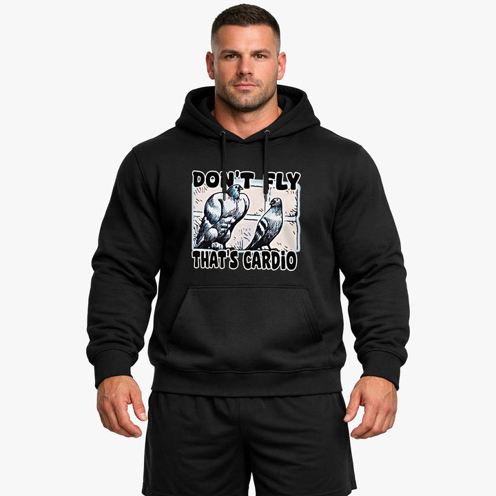 FLY Hoodie mit Taschendruck