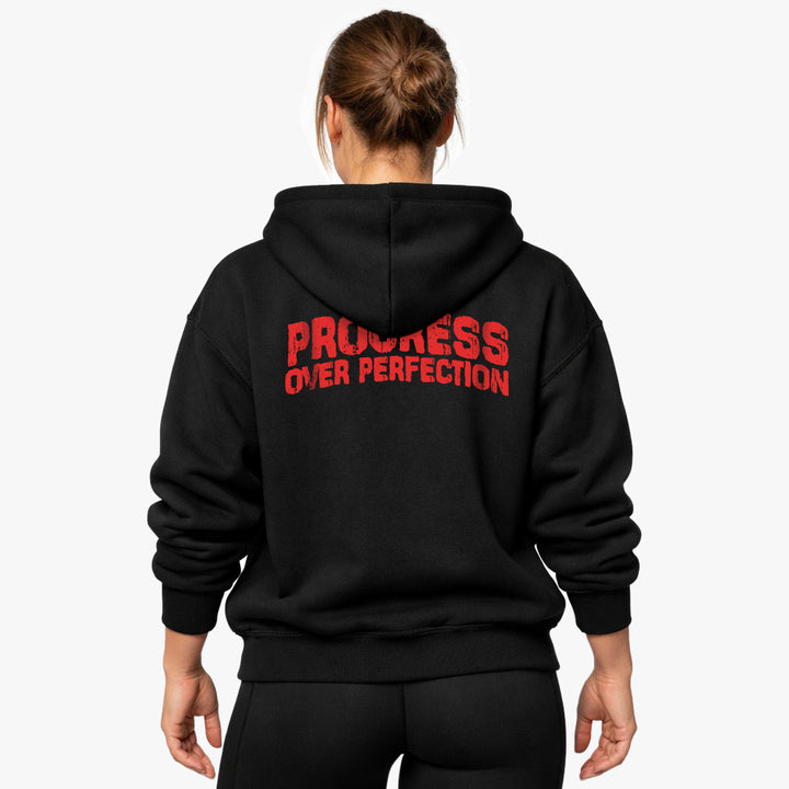 Progress Over Perfection (Backprint) Oversized Hoodie