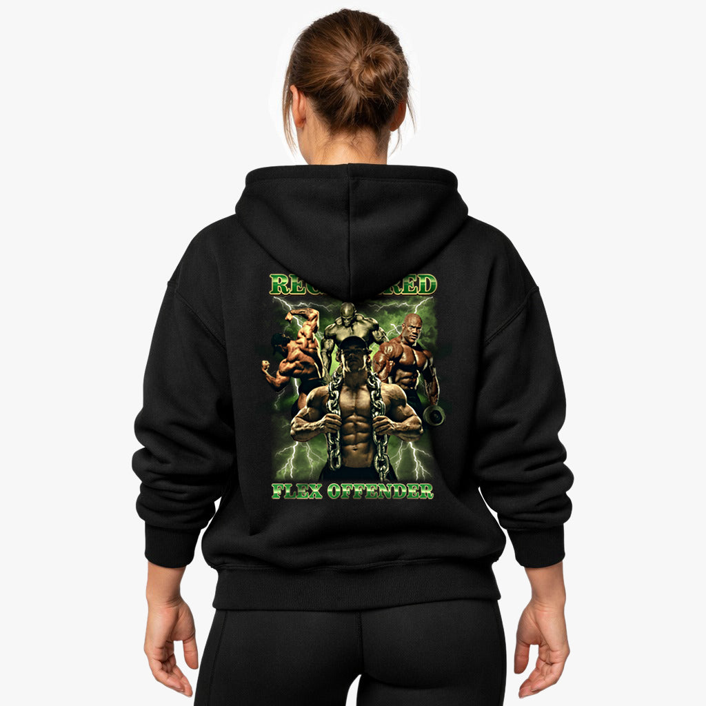 Registered Flex Offender (Backprint) Oversized Hoodie