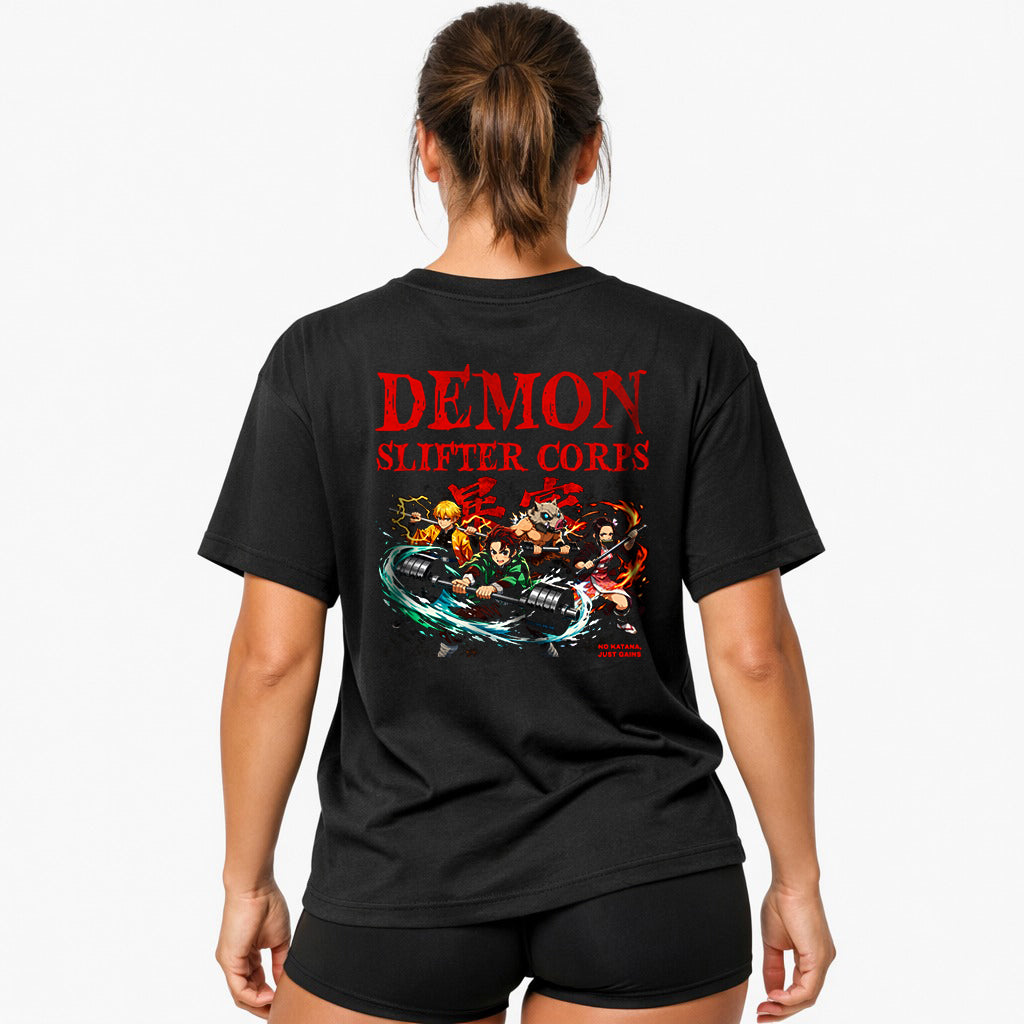 Demon Slifter (Backprint) Oversized Shirt
