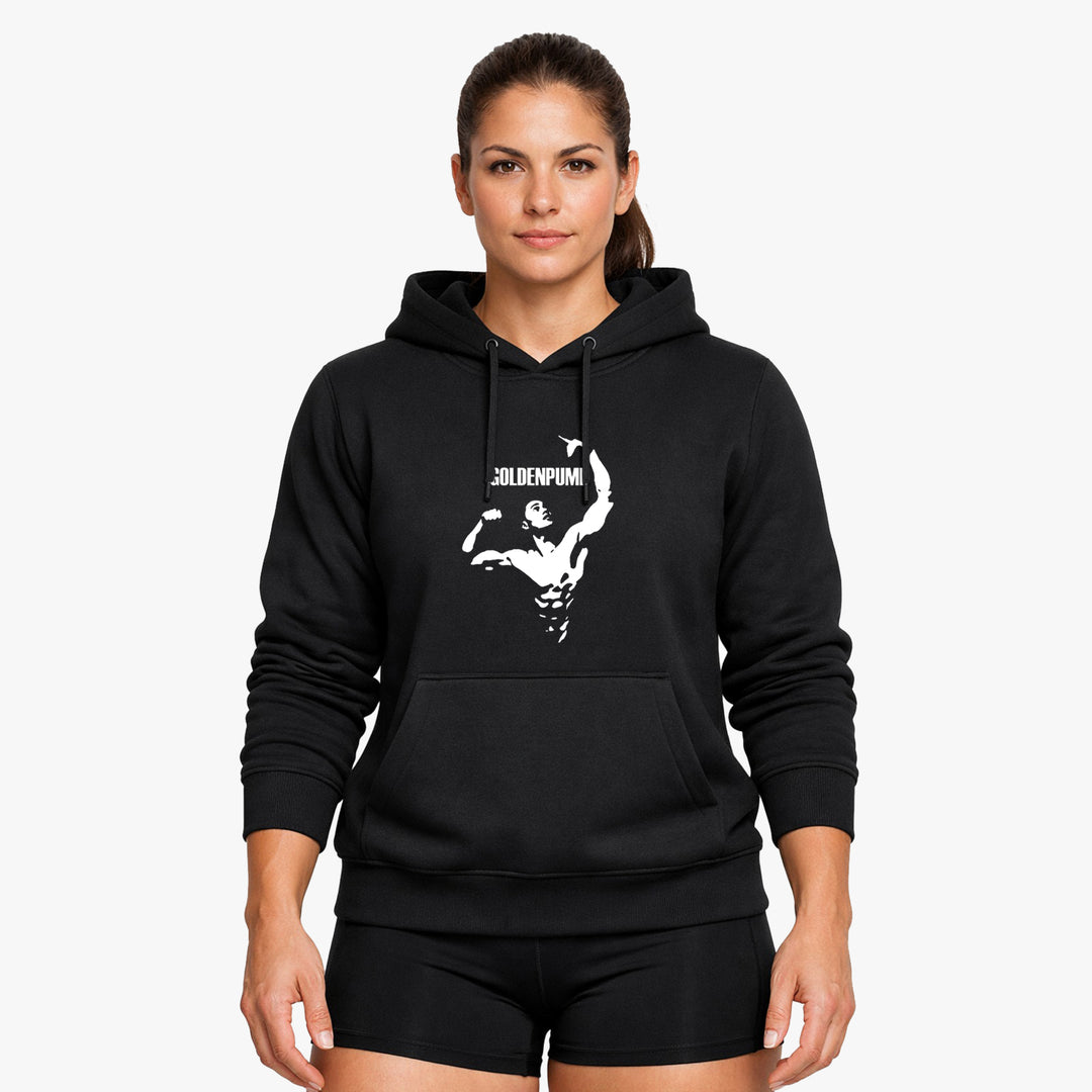 GoldenPump Hoodie mit Taschendruck