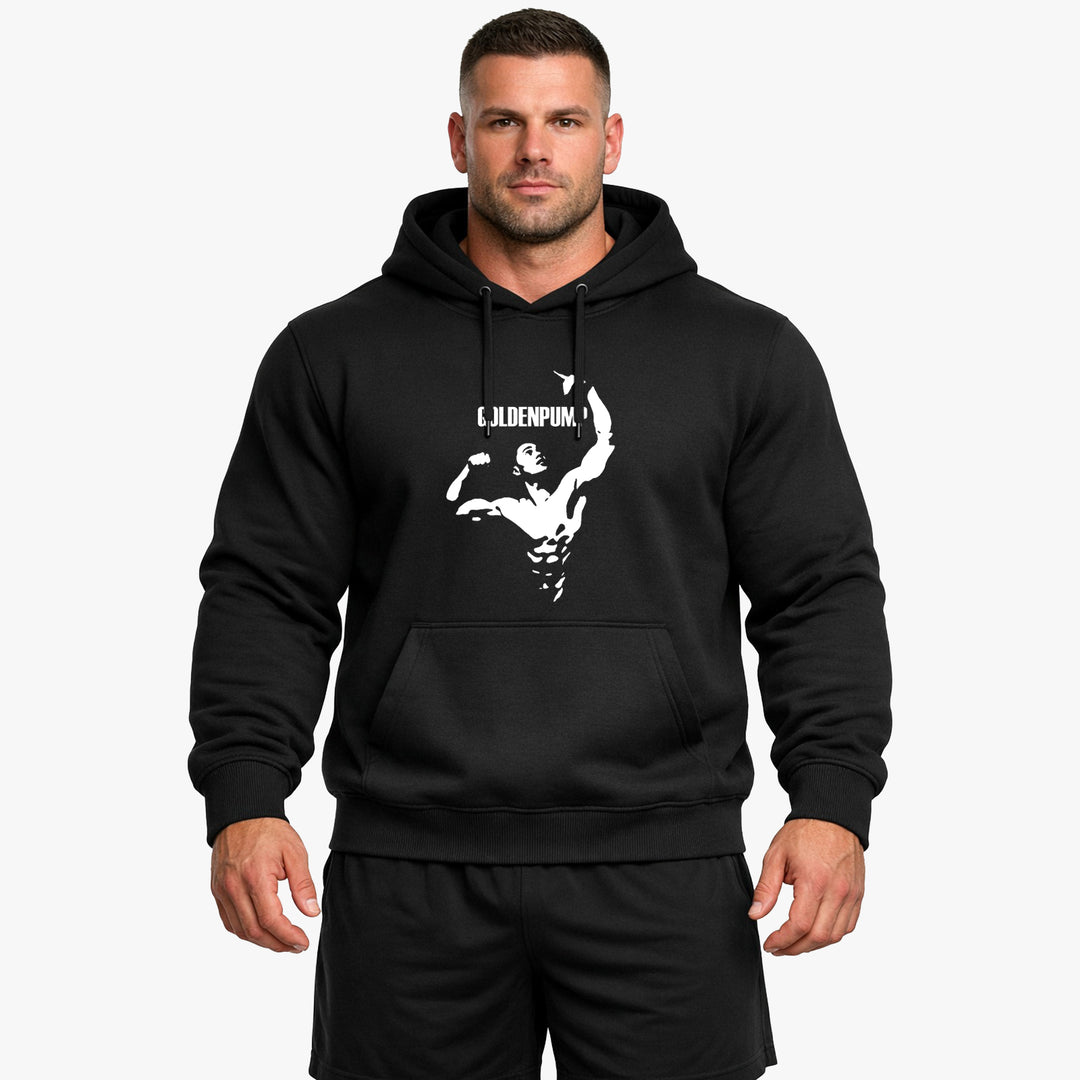 GoldenPump Hoodie mit Taschendruck