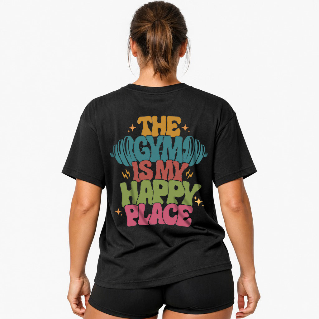 Happy Place (Backprint) Oversized Shirt