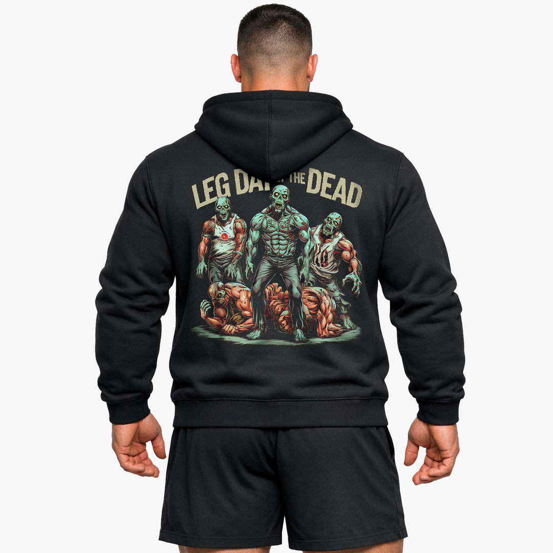 Leg day of the dead (backprint) hoodie