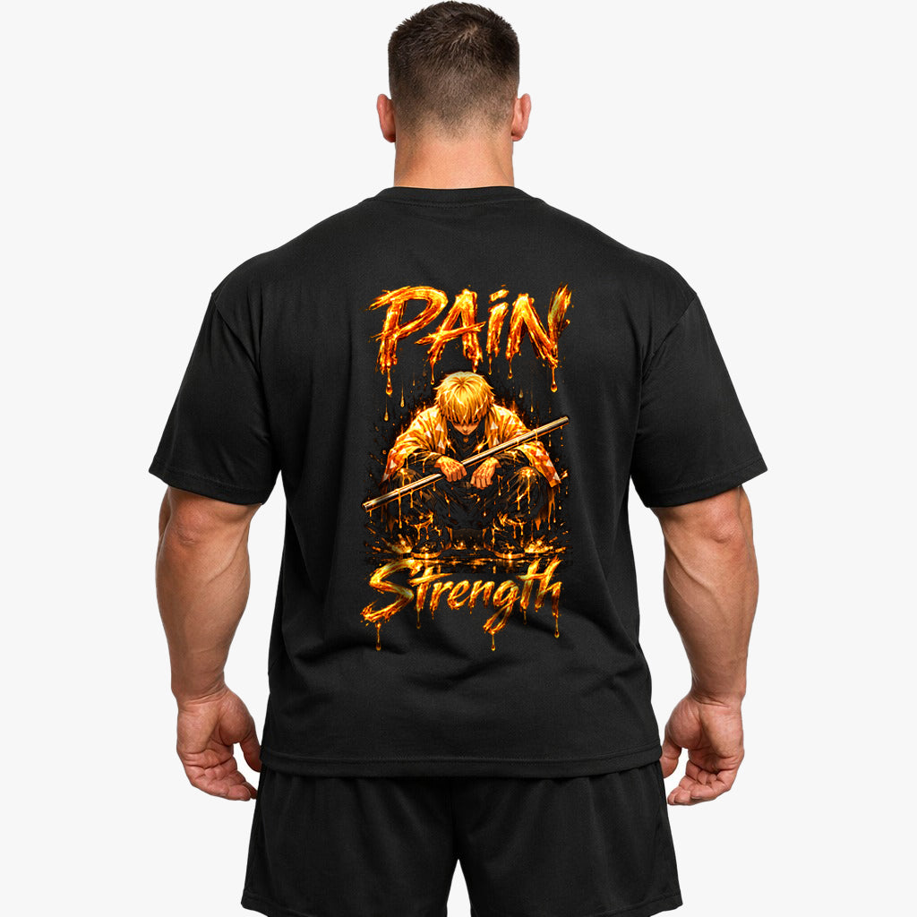 Pain Is Strength (Backprint) Oversized Shirt