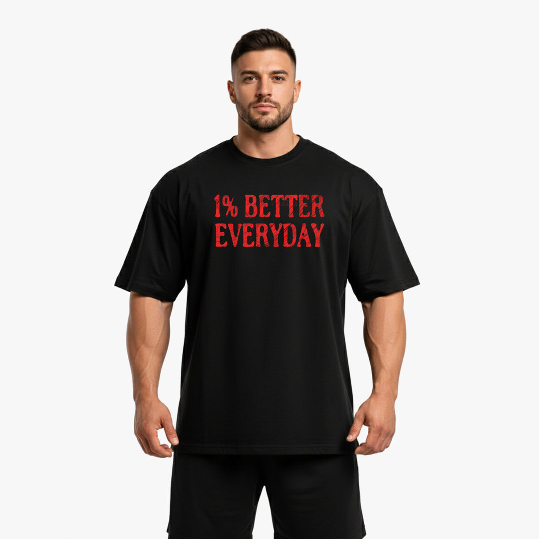 1% Better Everyday Oversized  Shirt