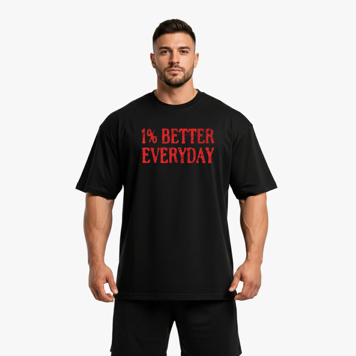 1% Better Everyday Oversized  Shirt