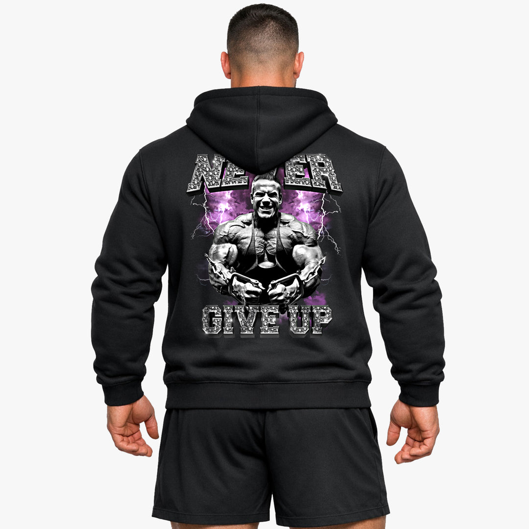 Never give up (Backprint) Hoodie