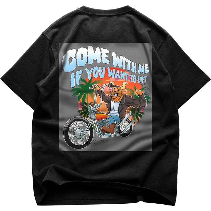 Come with me Oversized (Backprint) Shirt
