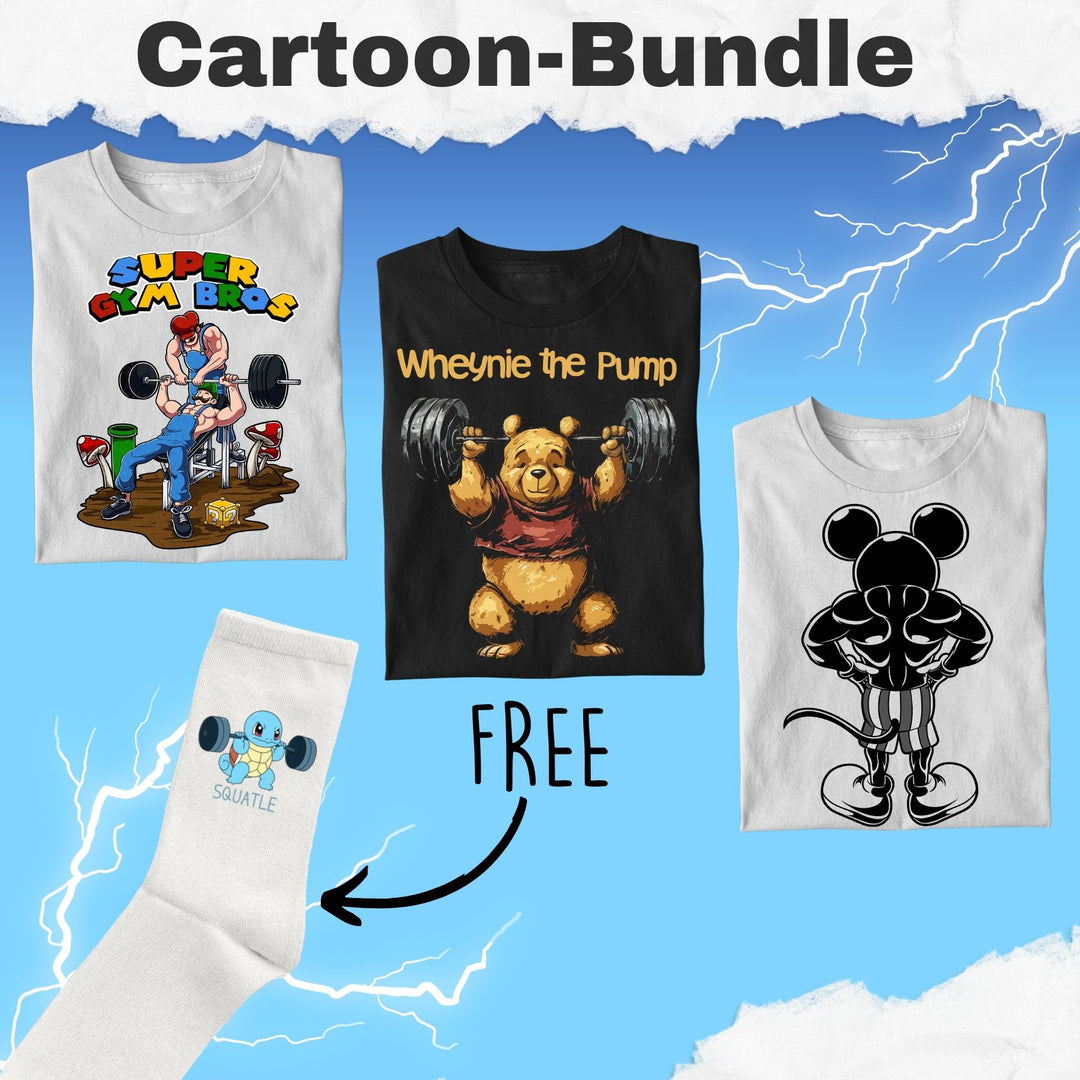 Cartoon-Bundle +Free Squatle Socks