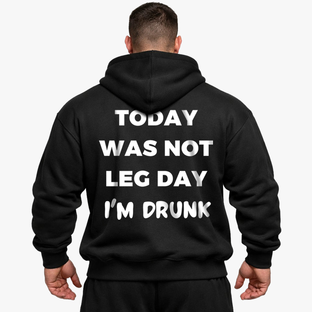 Today was not Leg day Oversized (Backprint) Hoodie