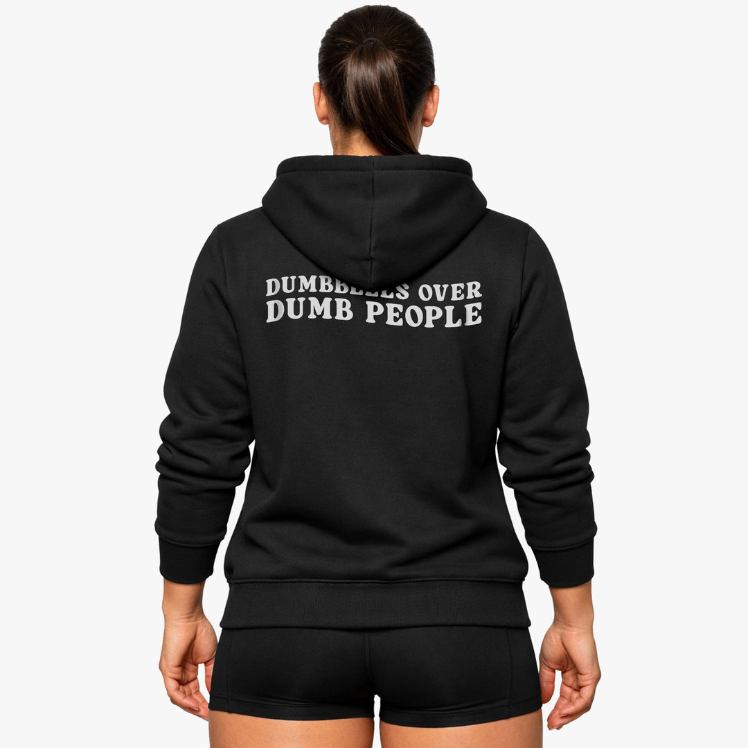 Dumbbells Over Dumb People (Backprint) Hoodie