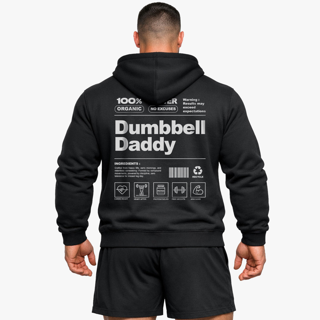 Dumbbell Daddy (Backprint) Hoodie