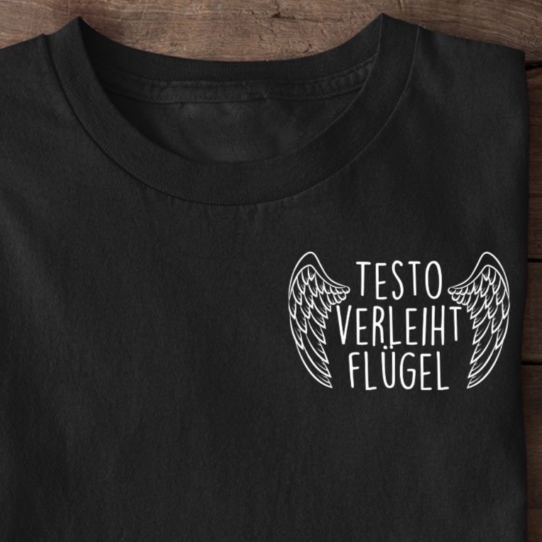 Testo verleiht flügel Shirt