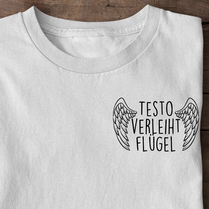 Testo verleiht flügel Shirt