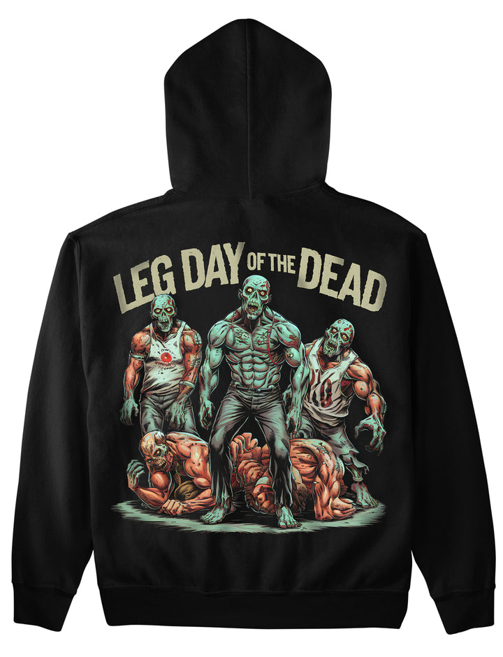 Leg day of the dead (backprint) hoodie