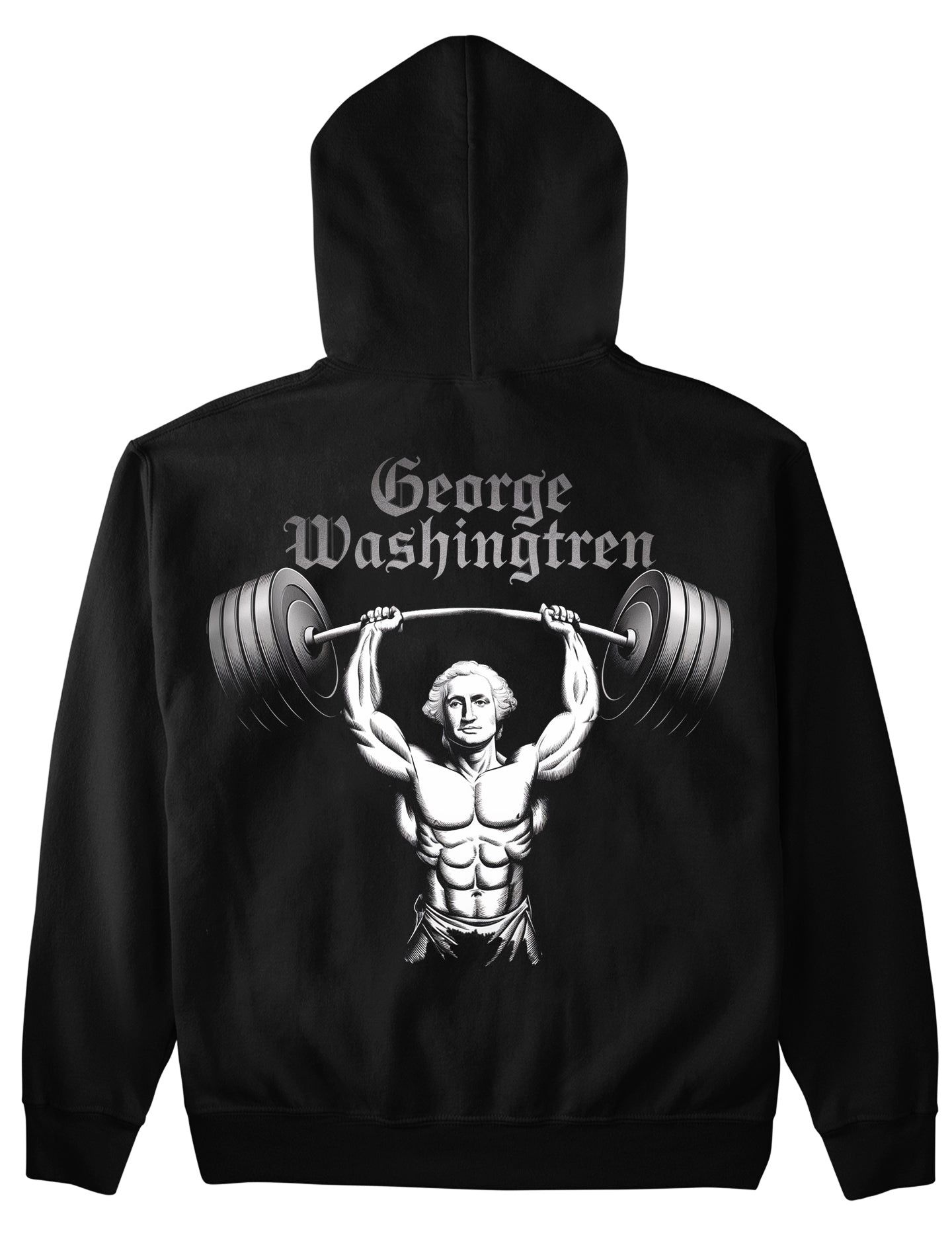 george washingtren (Backprint) Hoodie – Goldenpump