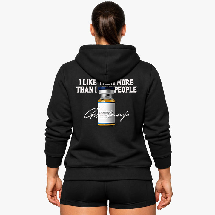 i like Tren more (Backprint) Hoodie