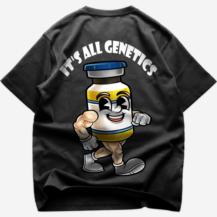 It´s all genetics (Backprint) Oversized Shirt