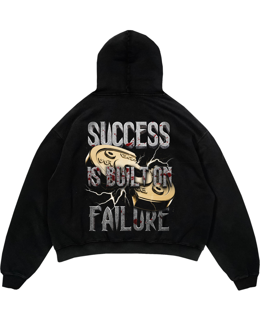 Success is built on failure Oversized (Backprint) Hoodie