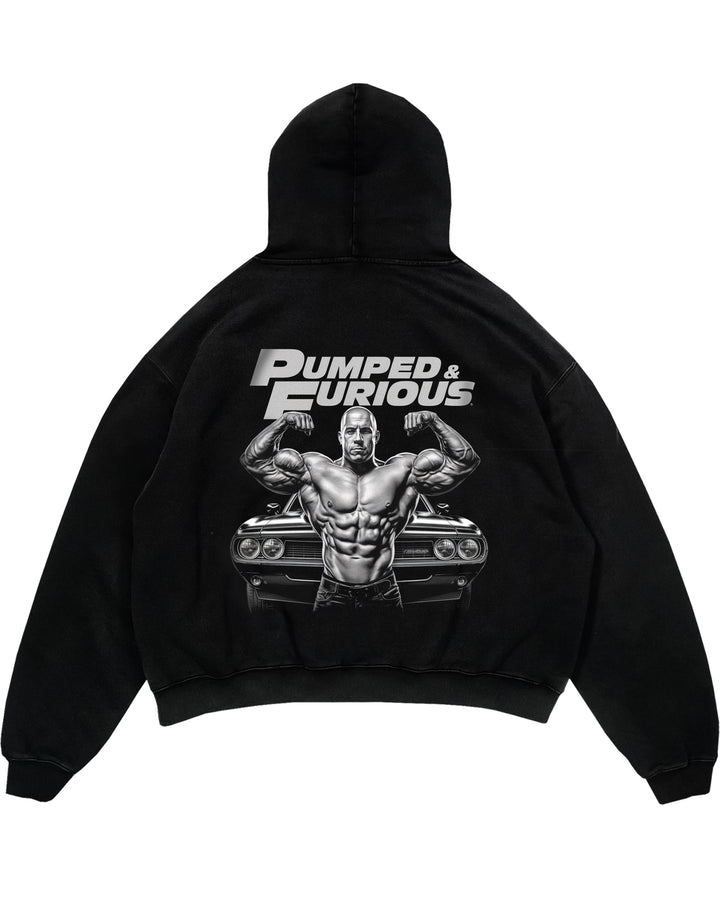 Pumped & Furious Oversized (Backprint) Hoodie