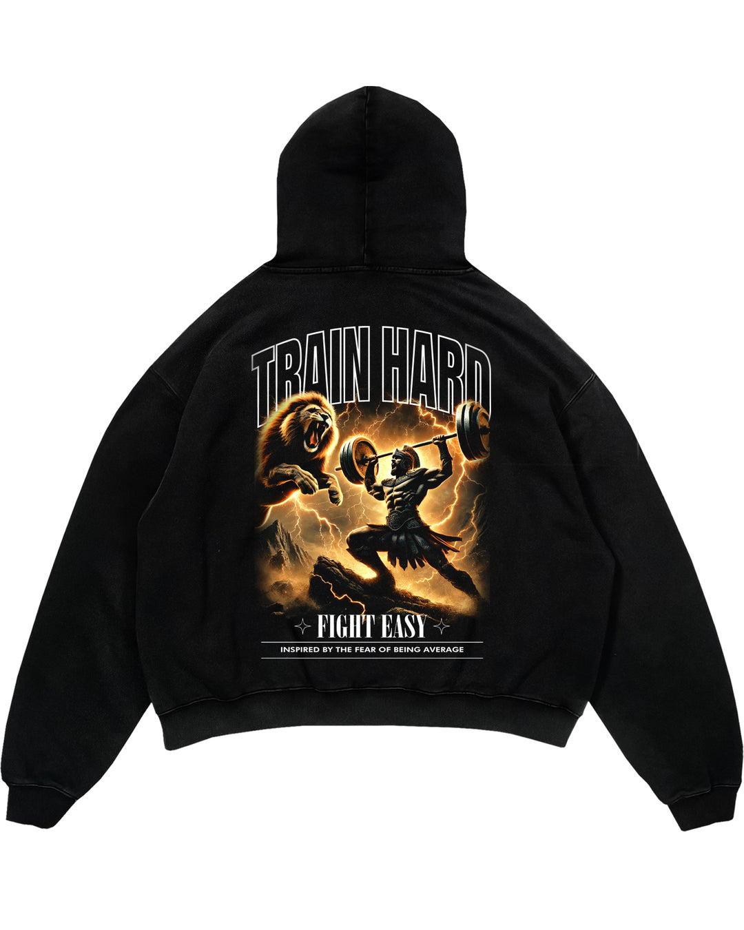 Train Hard Oversized (Backprint) Hoodie