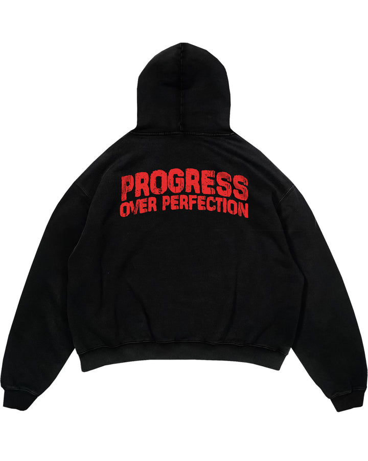 Progress Over Perfection (Backprint) Oversized Hoodie