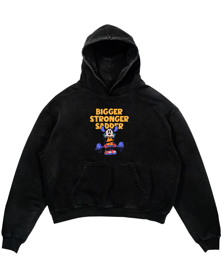 Bigger Stronger Sadder Oversized Hoodie