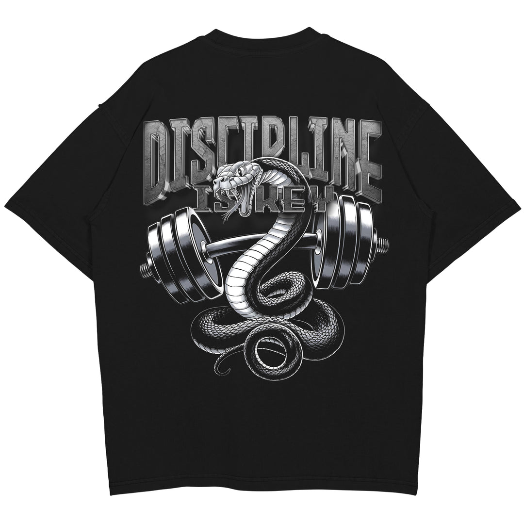 Discipline is key Oversized (Backprint) Shirt