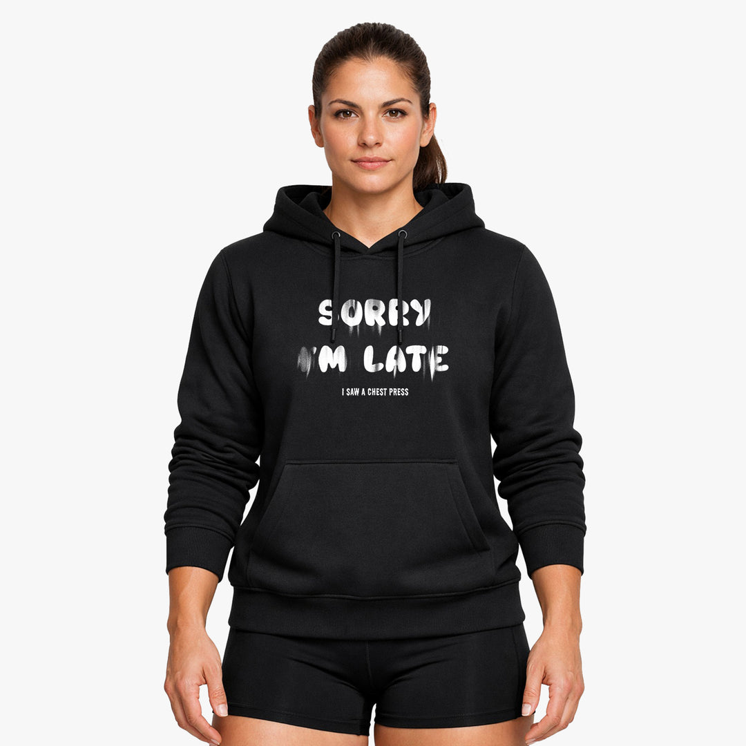 sry i am late Hoodie