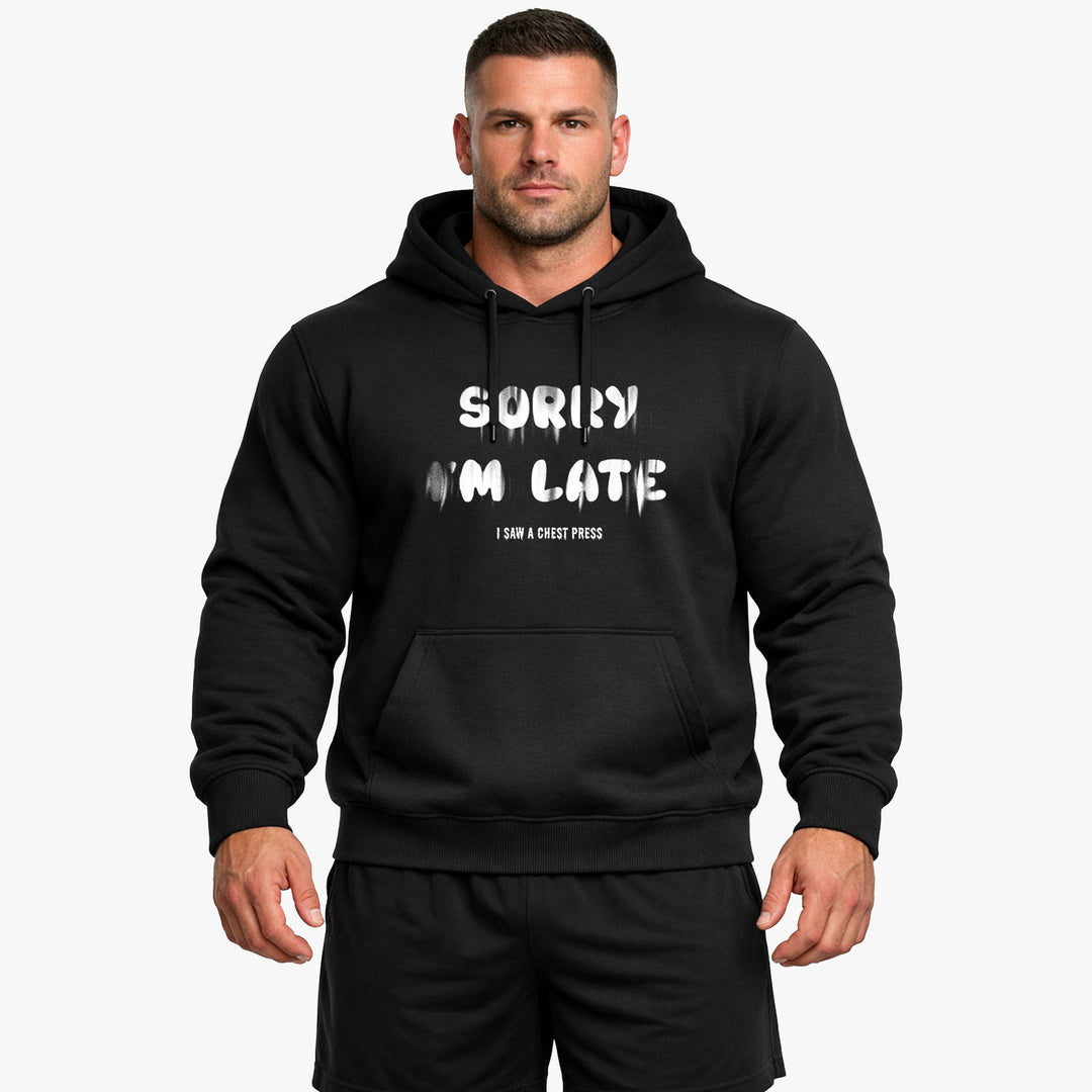 sry i am late Hoodie