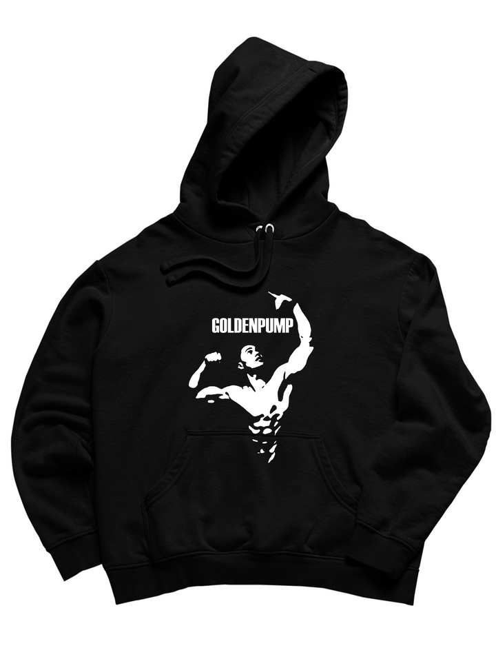 GoldenPump Hoodie mit Taschendruck